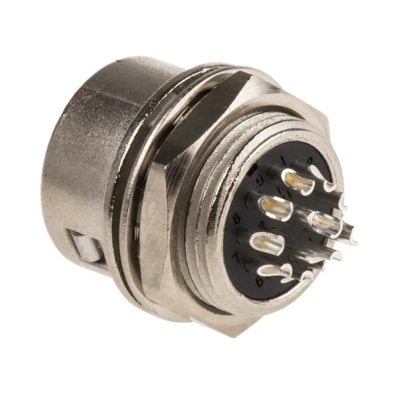 Hirose HR10A Series Circular Connector, 12 Contacts, Panel Mount, Miniature Plug Male, 100V, 2A, Solder HR10A-10R-12P(73)