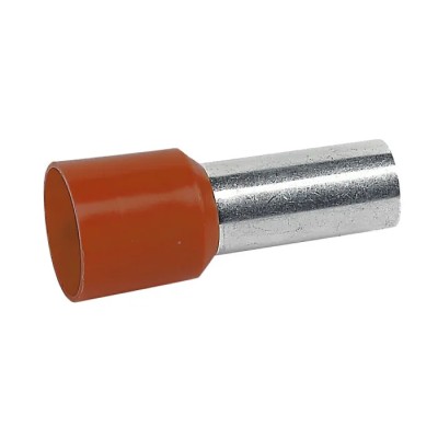 Legrand Starfix Insulated Crimp Bootlace Ferrule 12 mm Pin Length 4.9 mm Pin Diameter Brown 0 376 69