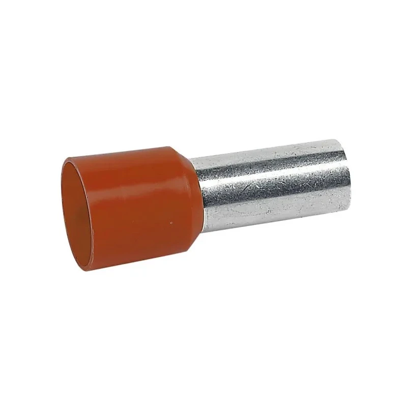 Legrand Starfix Insulated Crimp Bootlace Ferrule 12 mm Pin Length 4.9 mm Pin Diameter Brown 0 376 69