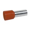 Legrand Starfix Insulated Crimp Bootlace Ferrule 12 mm Pin Length 4.9 mm Pin Diameter Brown 0 376 69