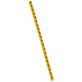 Legrand Duplix marking system Cable Marker, 600 Pieces, Black on Yellow Background 0 384 28