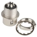 Hirose Circular Connector Miniature 6 Contacts Panel Mount Socket Male 100V 2A HR10A-7R-6P(73)