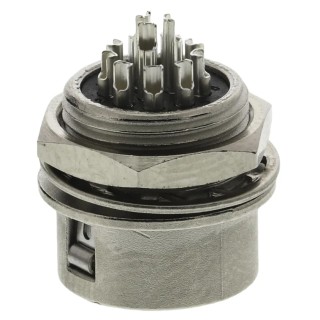 Hirose HR10A Series Circular Connector 12 Contacts, Panel Mount Miniature Socket Female, 100V, 2A, Solder HR10A-10R-12S(71)