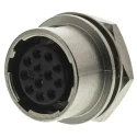 Hirose HR10A Series Circular Connector 12 Contacts, Panel Mount Miniature Socket Female, 100V, 2A, Solder HR10A-10R-12S(71)