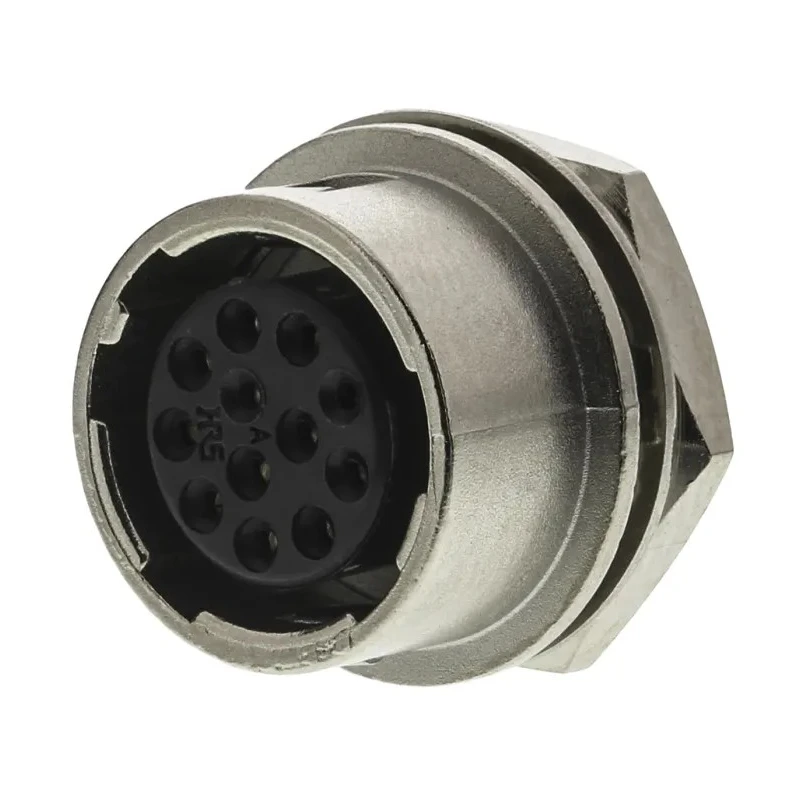 Hirose HR10A Series Circular Connector 12 Contacts, Panel Mount Miniature Socket Female, 100V, 2A, Solder HR10A-10R-12S(71)