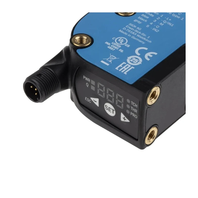 SICK Contrast Sensor RGB LED 13 mm, PNP Output, 100 mA, IP67, 28.8V DC 