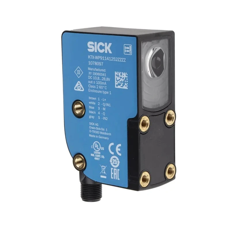 SICK Contrast Sensor RGB LED 13 mm, PNP Output, 100 mA, IP67, 28.8V DC 