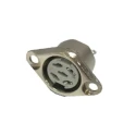 Deltron 5 Pole Straight Standard DIN Socket Panel Mount, 2A, 34V AC, Model 630-0520