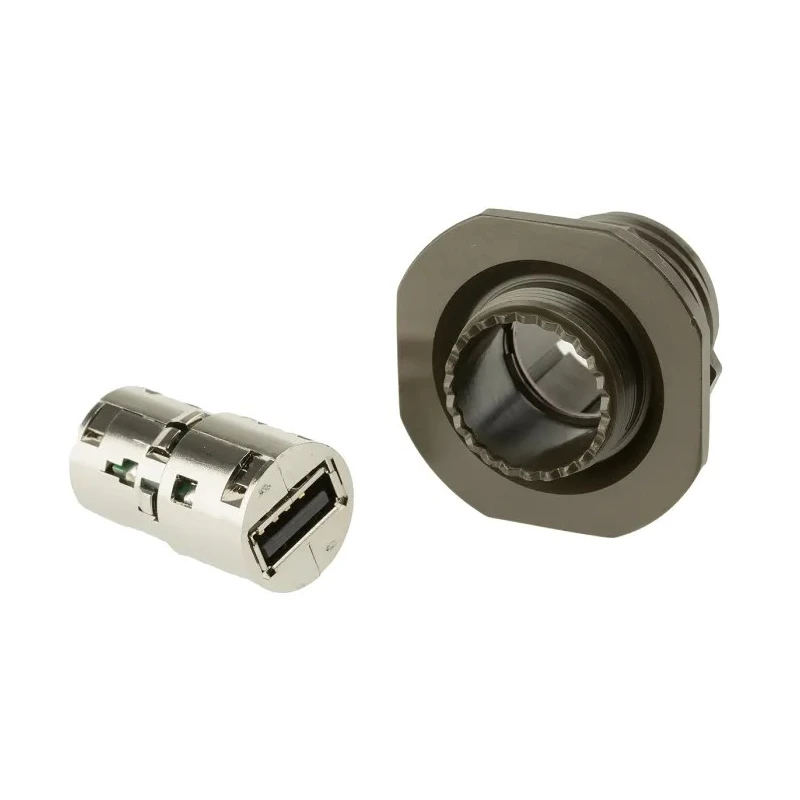 Amphenol Socapex USB Connector Straight Female 1 Port Type USB Type A IP68 USB 2.0 USBFTV71G