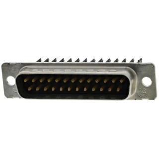 TE Connectivity Amplimite HDE-20 25 Way Straight 2.76 mm Pitch Cable D-Sub Connector Male 1-745496-7