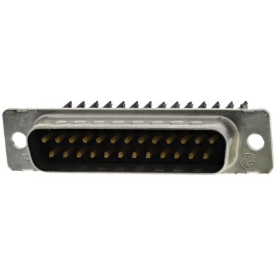TE Connectivity Amplimite HDE-20 25 Way Straight 2.76 mm Pitch Cable D-Sub Connector Male 1-745496-7