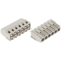 Wieland 8291 Series PCB Terminal Block, 6-Contact, 5.08 mm Pitch, Wave Soldering Mount, 1 Row 25.163.0653.0