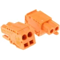 WAGO 231 Series Pluggable Terminal Block 2-Contact 5.08 mm Pitch 1 Row 16A Current 250V 231-302/026-000
