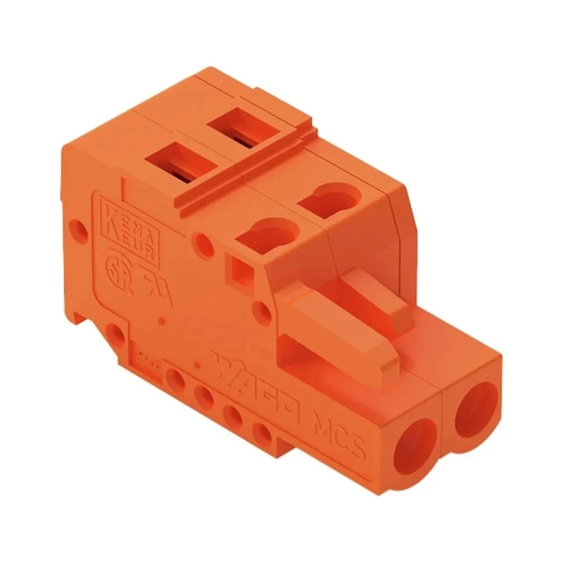 WAGO 231 Series Pluggable Terminal Block 2-Contact 5.08 mm Pitch 1 Row 16A Current 250V 231-302/026-000