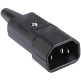 Schurter IEC Cable Mount C14 Straight Male Connector 250V 10A 4732.0000