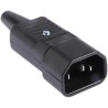 Schurter IEC Cable Mount C14 Straight Male Connector 250V 10A 4732.0000