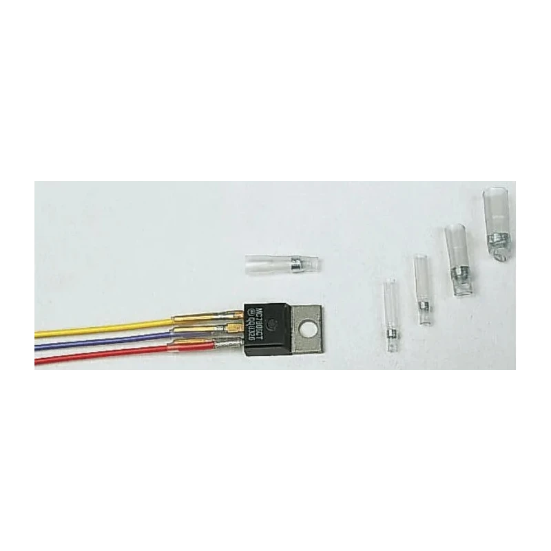 TE Connectivity Transparent Polyolefin Solder Sleeve 16mm Length 2 mm Cable Diameter 0.9 mm Cable Diameter CWT1501