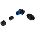 Amphenol Industrial Circular Connector 3 Contacts Plug Male Cable Mount Right Angle IP67 Ecomate M Series C01620K00310010