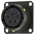 Amphenol Limited MIL Spec Circular Connector 5 Contacts 13A 850V AC Brass Gold Plated Female Olive Shell Box 62GB-12E14-05SN