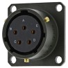 Amphenol Limited MIL Spec Circular Connector 5 Contacts 13A 850V AC Brass Gold Plated Female Olive Shell Box 62GB-12E14-05SN