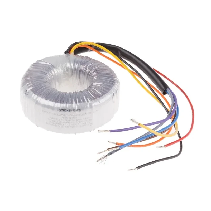 RS PRO Toroidal Transformer Dual Primary Dual Secondary 2 x 115 V ac 2 x 55 V ac 50 VA 2 Output 540-5163