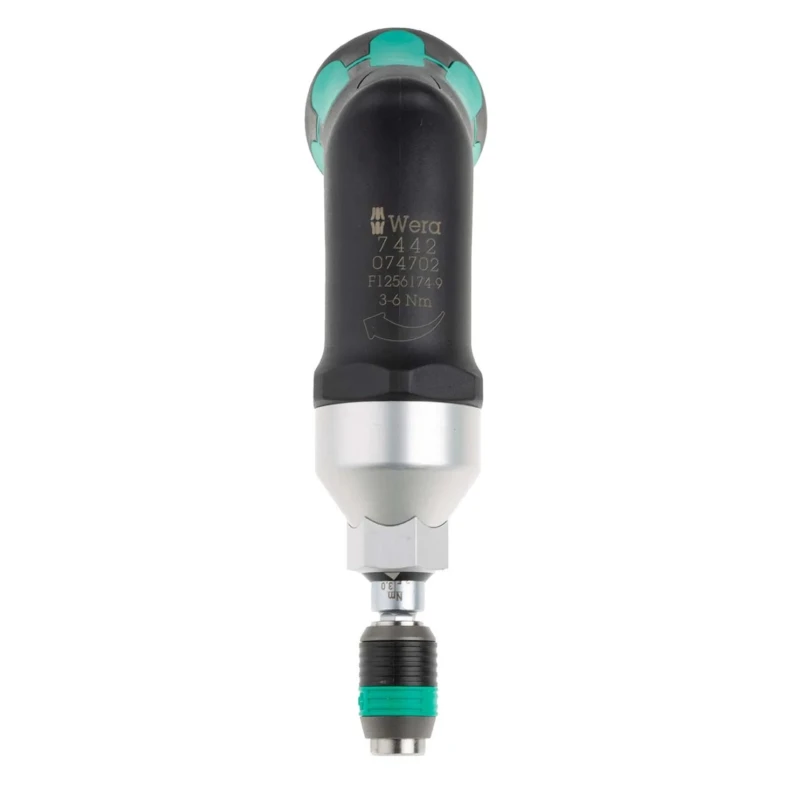 Wera Adjustable Torque Screwdriver 3 To 6 Nm, 1/4 in Drive, ±6 % Accuracy 05074702001