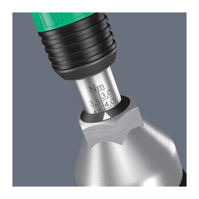 Wera Adjustable Torque Screwdriver 3 To 6 Nm, 1/4 in Drive, ±6 % Accuracy 05074702001