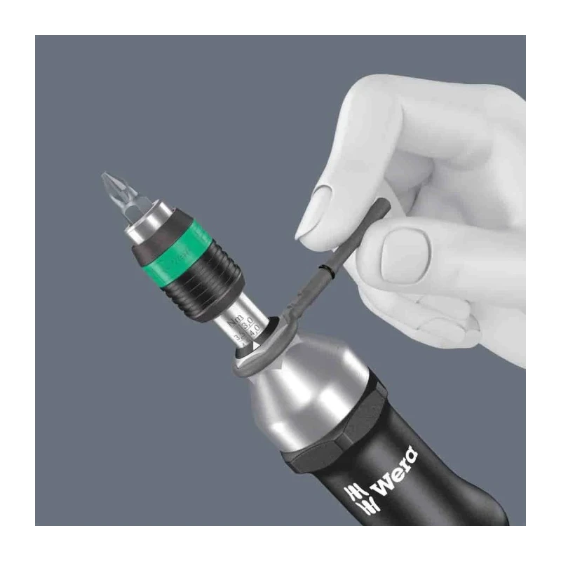 Wera Adjustable Torque Screwdriver 3 To 6 Nm, 1/4 in Drive, ±6 % Accuracy 05074702001