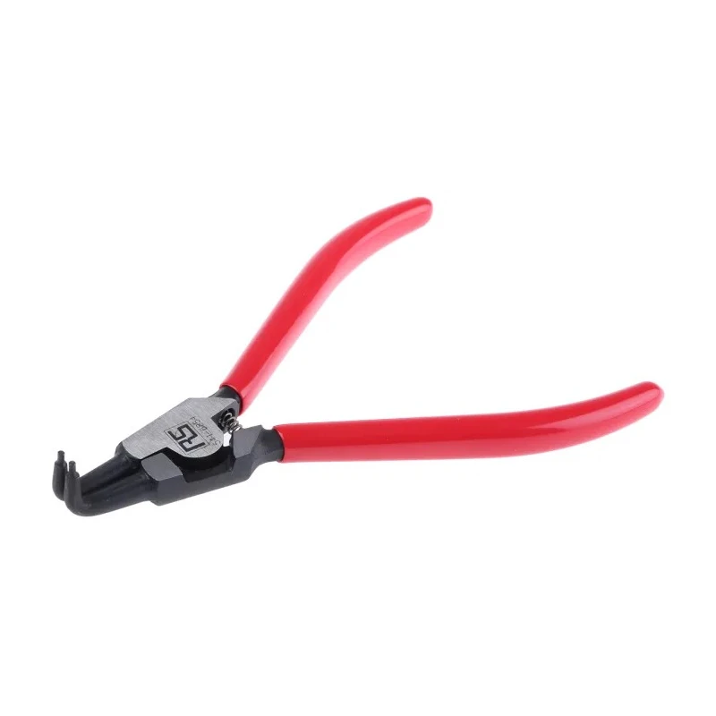 RS PRO 1-Piece External Circlip Plier with Bent Jaw, Chrome Molybdenum Steel, 165mm Overall Length 541-6854