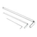 RS PRO 15 Piece L Metric Hex Key Set Hex Size 1.27 to 10 mm Chrome Finish S2 Steel 542-3509