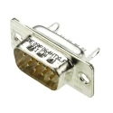 Amphenol Communications Solutions 9 Way Straight 2.74 mm Pitch Panel Mount D-Sub Connector Male DE09P064HTXLF