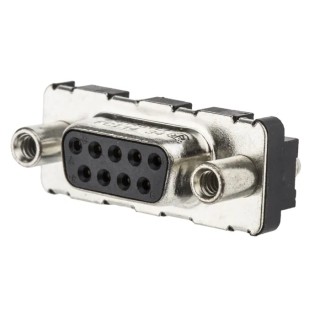 Amphenol Communications Solutions Delta D 9 Way Straight 2.74 mm Pitch Through Hole D-Sub Connector Female D09S24A4GV00LF