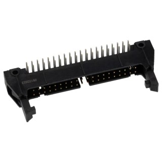3M 3000 Series Right Angle Through Hole PCB Header 40 Contacts 2.54 mm Pitch 2 Row Shrouded N3432-5302RB