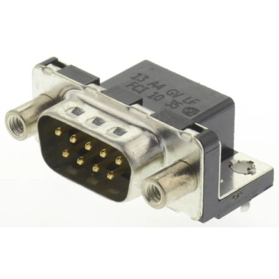 Amphenol Communications Solutions Delta D 9 Way Right Angle 2.74 mm Pitch Through Hole D-Sub Connector with D09P13A4GV00LF