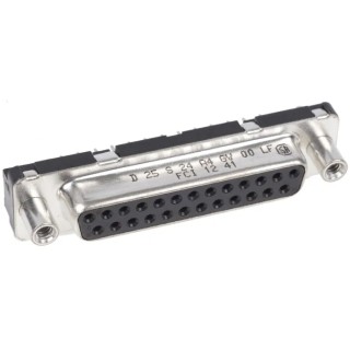 Amphenol Communications Solutions Delta D 25 Way Straight Through Hole D-Sub Connector 2.76 mm Pitch with D25S24A4GV00LF