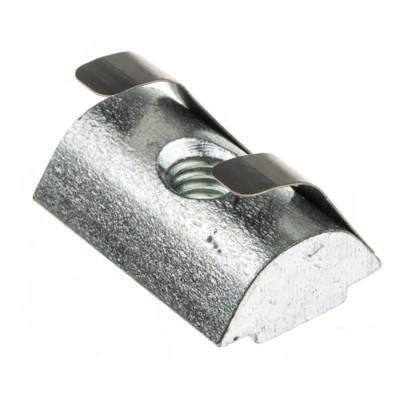 RS PRO Steel M4 T-Slot Nut Connecting Component for 30 mm Strut Profile 6 mm Groove Size 180-9125
