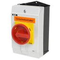Eaton 3-Pole Surface Mount Isolator Switch, IP65, 25A, 13 kW, 690V AC, Red Handle, Model 