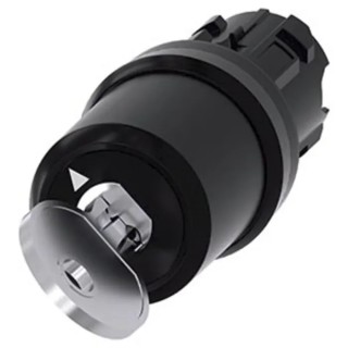 Siemens SIRIUS ACT 3SU1000-5JF01-0AA0 2-Position Key Switch Head, Latching, 22 mm Cutout