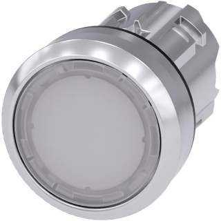 Siemens SIRIUS ACT Series White Latching Push Button Head 22 mm Cutout Plastic IP67 IP66 IP69K 3SU1051-0AA60-0AA0