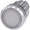 Siemens SIRIUS ACT Series White Latching Push Button Head 22 mm Cutout Plastic IP67 IP66 IP69K 3SU1051-0AA60-0AA0