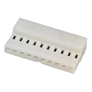 TE Connectivity 10-Way 1 Row Shrouded Female IDC Connector Cable Mount 250V AC 5A 4-640441-0