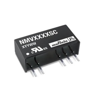 Murata Power Solutions Unregulated Isolated DC-DC Converter 5V DC Output, -5V DC Output, 100mA, 5.5V DC Max Input NMV0505SC