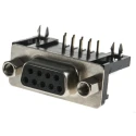 RS PRO 9 Way Right Angle 2.77 mm Pitch Through Hole D-Sub Connector, with 4 to 40 UNC Female 544-3957