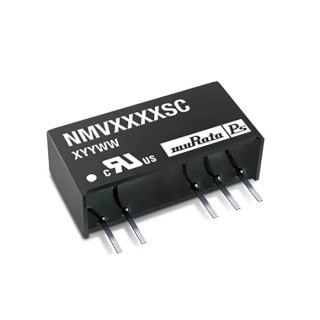 Murata Power Solutions NMV Series SIP7 DC/DC Converter 1 W, 15V DC Output, 10.8-13.2V DC Input, Through Hole NMV1215SC