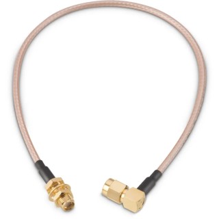 Wurth Elektronik SMA Series RG316 Coaxial Cable 304.8 mm Length 250V AC, 50 Ω, White, Terminated RG316