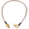 Wurth Elektronik SMA Series RG316 Coaxial Cable 304.8 mm Length 250V AC, 50 Ω, White, Terminated RG316