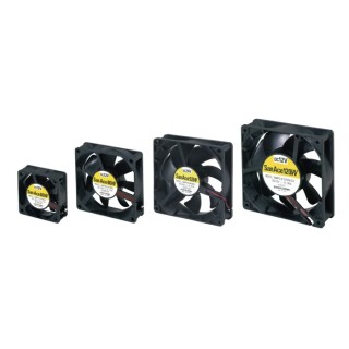 Sanyo Denki 9WP Series Axial Fan 12V DC 1.56W 61.8 m³/h 130mA Max IP68 80x80x25mm 