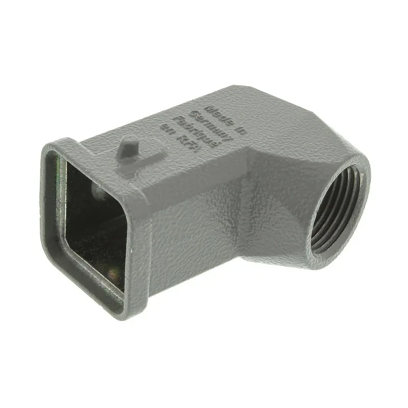 HARTING Han A Range Heavy Duty Power Connector Hood Die Cast Zinc Body, Side Cable Entry, PG11 Thread, 1 Lever 09200031640