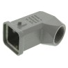 HARTING Han A Range Heavy Duty Power Connector Hood Die Cast Zinc Body, Side Cable Entry, PG11 Thread, 1 Lever 09200031640