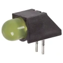 Dialight Yellow Right Angle PCB LED Indicator 5 mm (T-1 3/4), 1 LED, 2.7 V, Single Colour 550-1207F